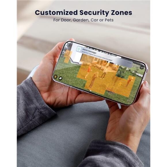 Floodlight Camera Outdoor, 2K Wired Home Smart Security Cameras, 2.4G WiFi - Picture 6 of 7